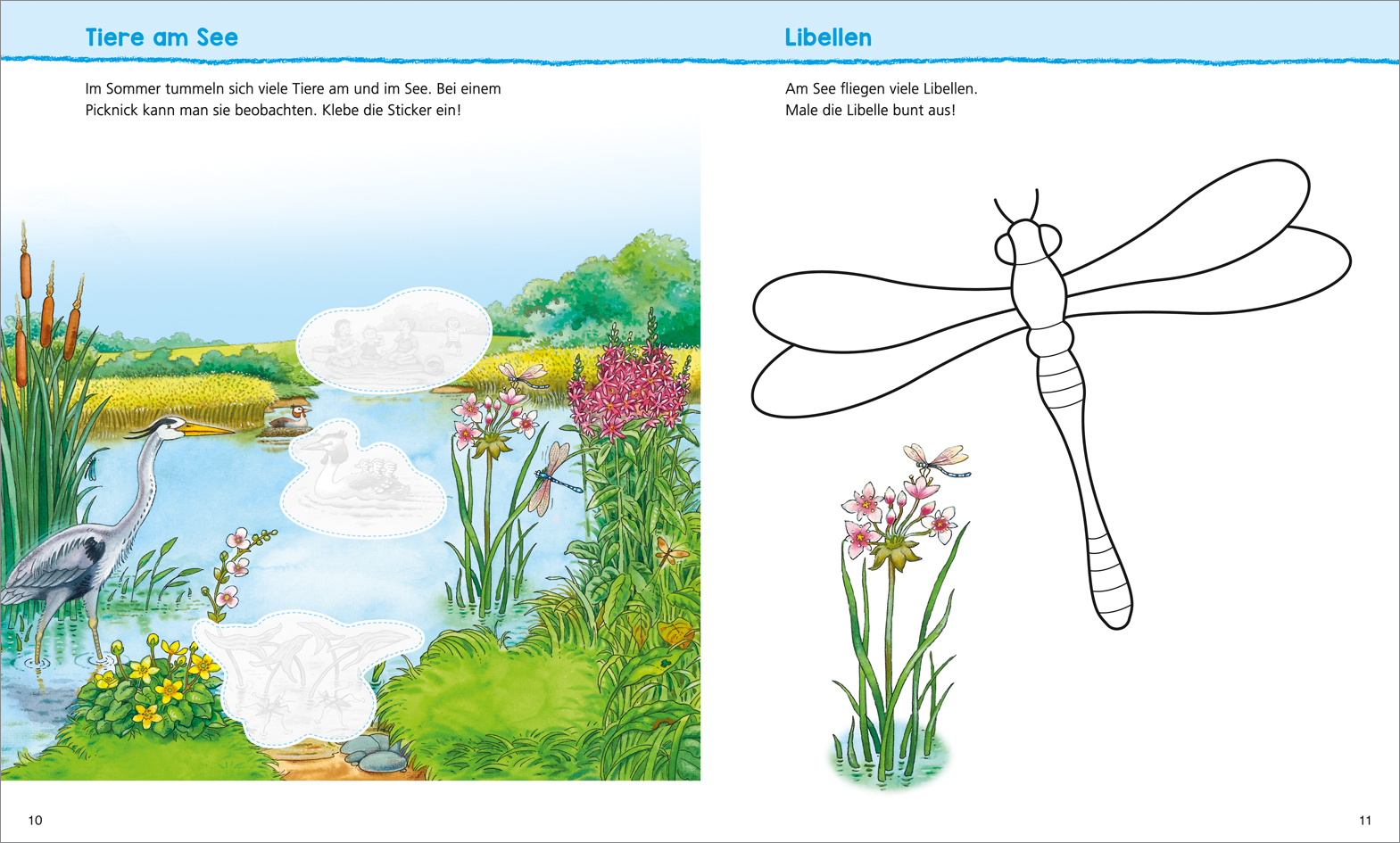 WAS IST WAS Kindergarten Malen Rätseln Stickern Am Wasser - Neu