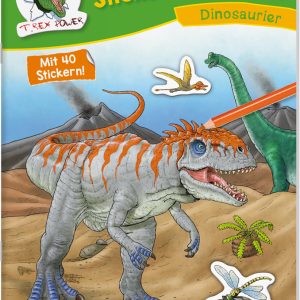 Sticker-Malbuch Dinosaurier