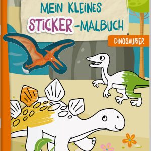 Mein kleines Sticker-Malbuch. Dinosaurier
