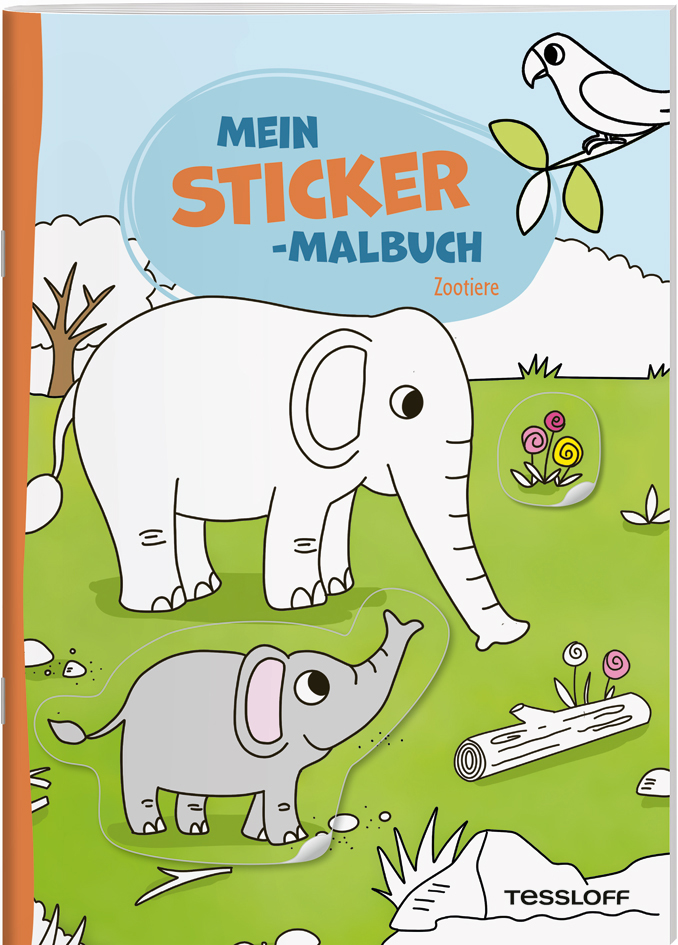 Mein Sticker Malbuch Zootiere Tessloff Verlag Shop