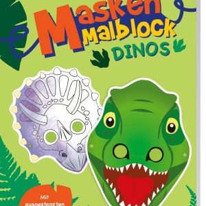 Masken-Malblock. Dinos