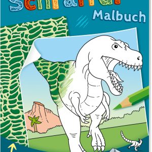 Schraffur-Malbuch. Dinosaurier